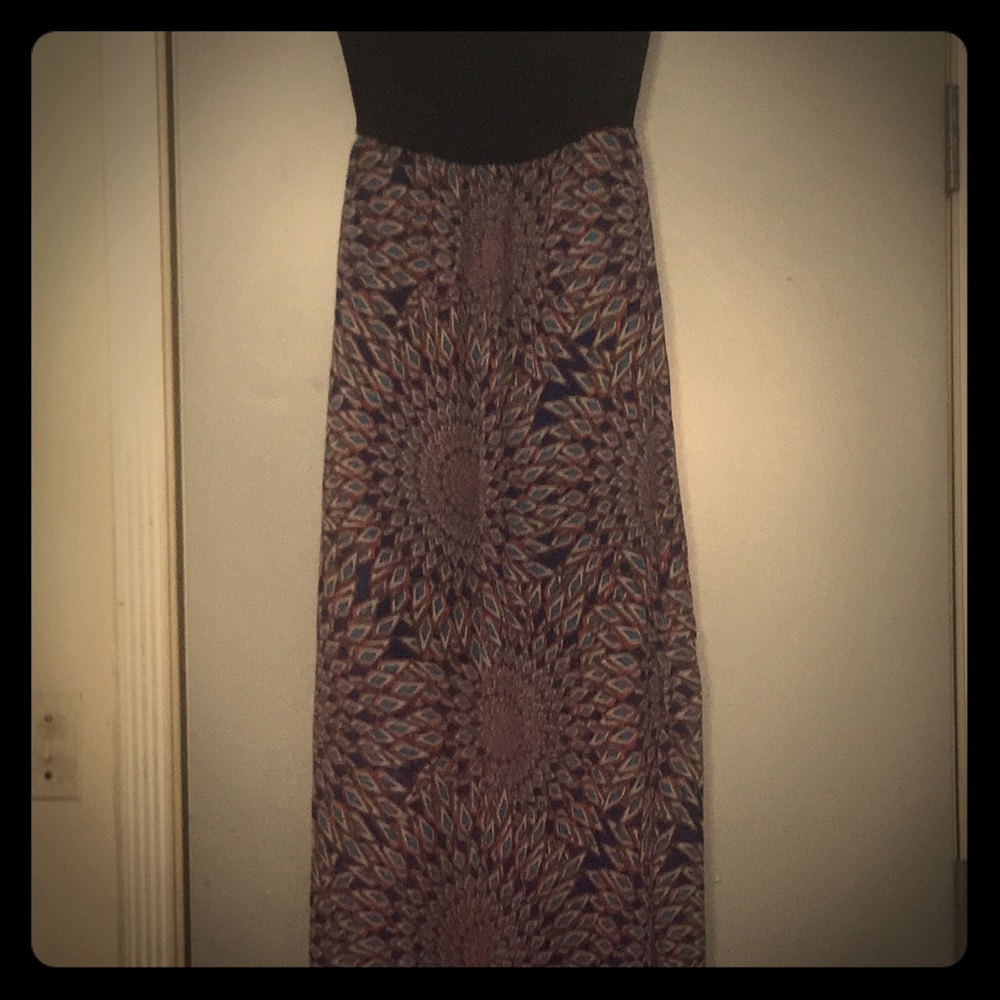 Printed ankle length dress